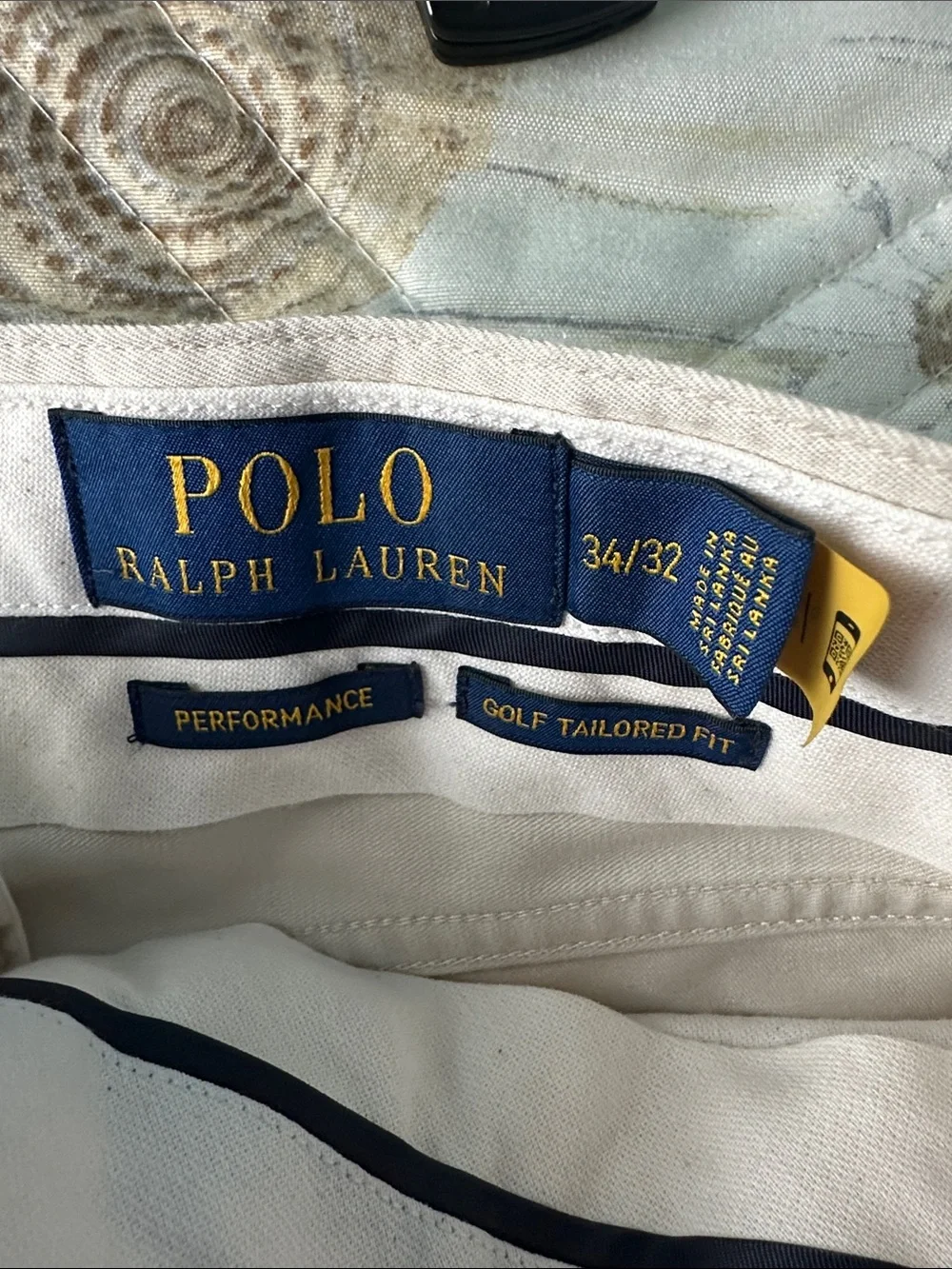 Polo by Ralph Lauren Performance Golf Tailored Fit  Pants Beige Sz 34/32